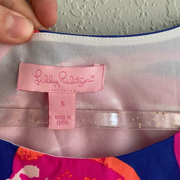 Lilly Pulitzer Jackie Silk Shift Dress sz Small - Picture 3 of 7